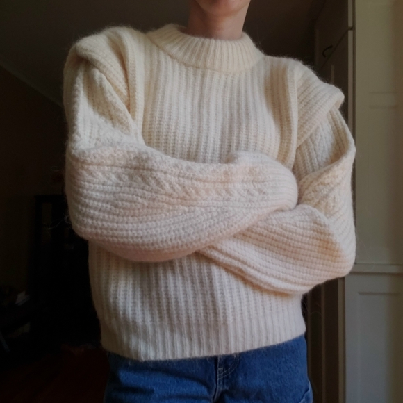 H&M Alpaca Blend White Sweater - Picture 3 of 9